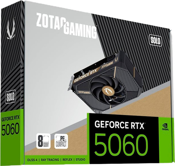 Видеокарта Zotac RTX 5060 Gaming SOLO 8GB (ZT-B50600G-10L)