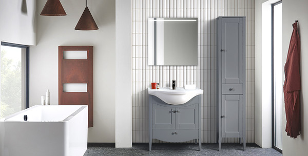 Тумба под умывальник Belux Афины Н 85-01 (30, железный серый матовый)