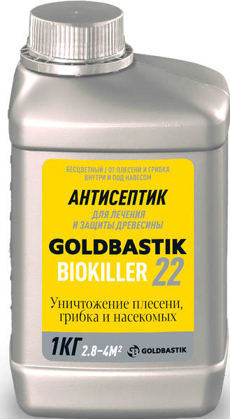 Антисептик для древесины Goldbastik Биокиллер против жуков BB 22 - фото