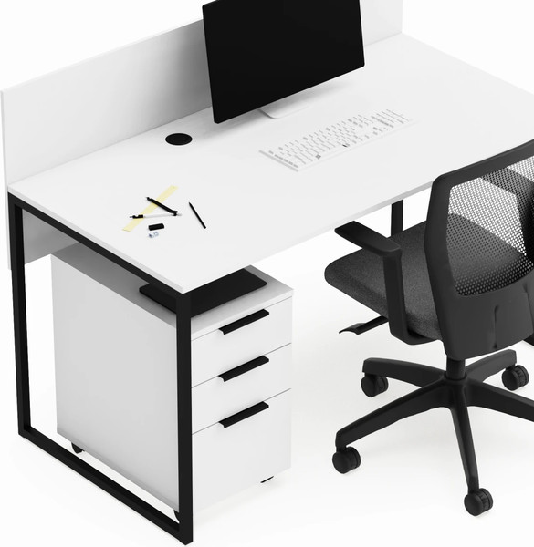 Письменный стол Crafto Тор с экраном и тумбой 02 138x70x75