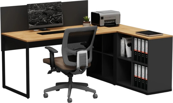 Письменный стол Crafto Тор Хлоя с тумбой 03 178x140x75 - фото