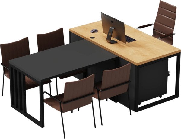 Письменный стол Crafto Дойл 03 с приставкой 210x160x79 - фото