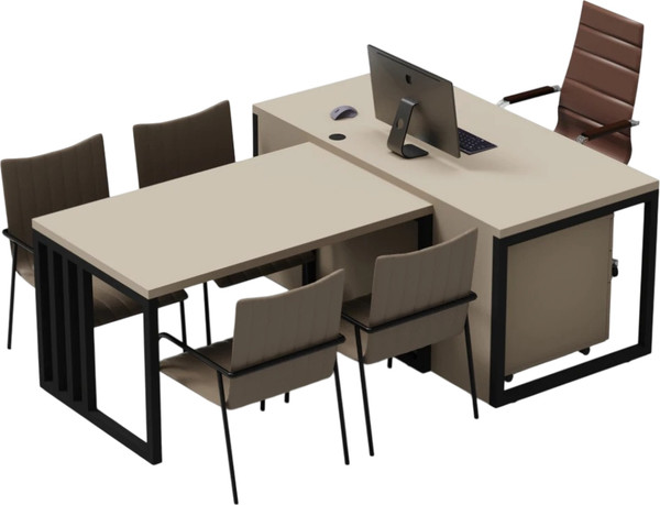 Письменный стол Crafto Дойл 04 с приставкой 210x160x79 - фото