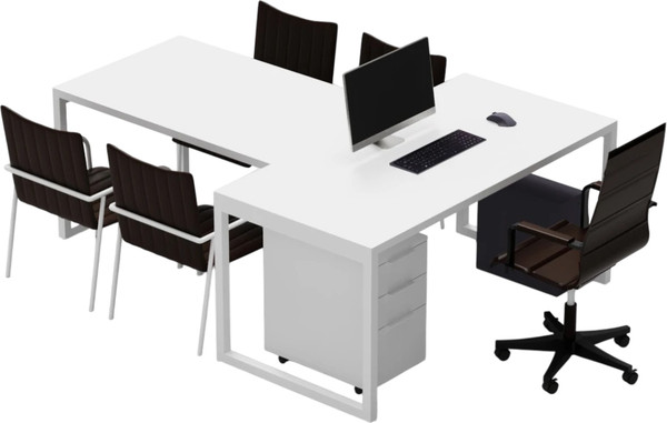 Письменный стол Crafto Клинт 01 с приставкой 210x160x79 - фото