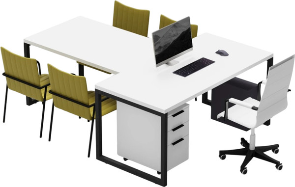 Письменный стол Crafto Клинт 02 с приставкой 210x160x79 - фото