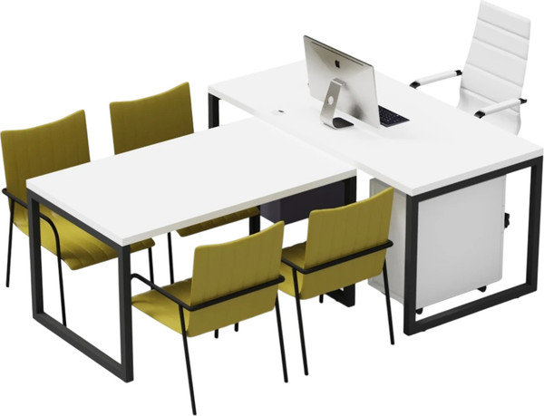 Письменный стол Crafto Клинт 02 с приставкой 210x160x79