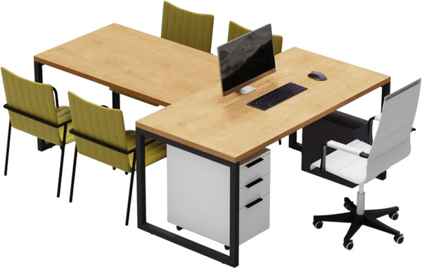 Письменный стол Crafto Клинт 03 с приставкой 210x160x79 - фото