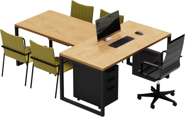 Письменный стол Crafto Клинт 04 с приставкой 210x160x79 - фото