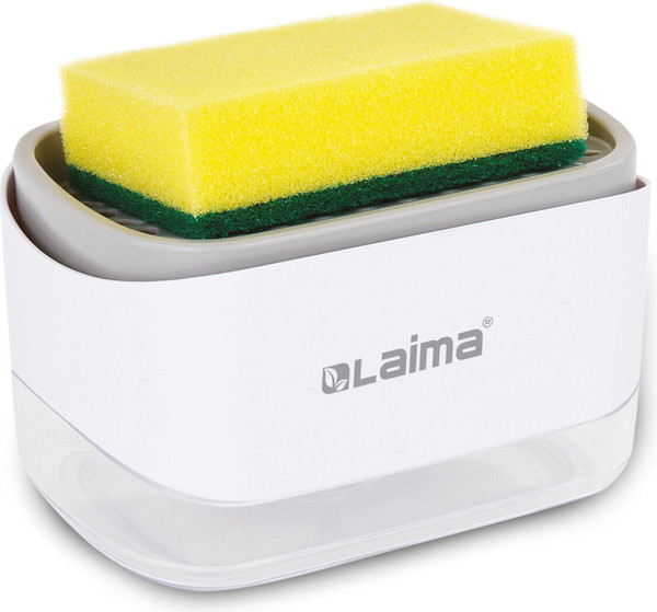 Дозатор моющего средства с подставкой для губки Laima 700041 - фото