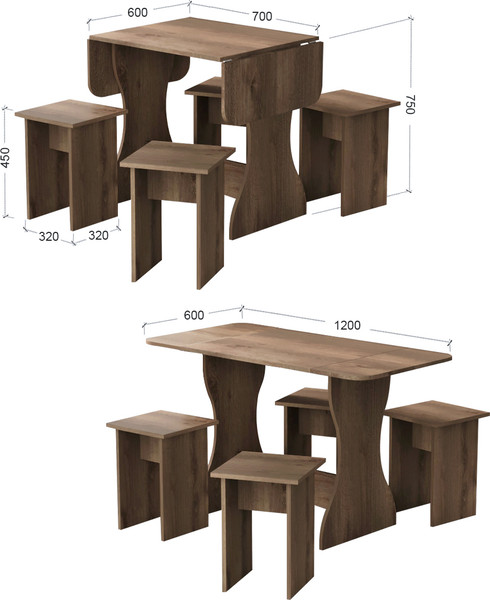 Обеденная группа Артём-Мебель Остин СН-130 ДСП