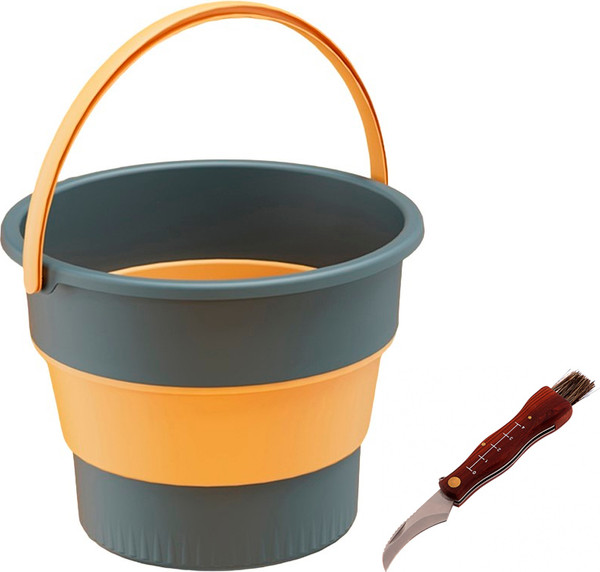 Нож грибника Palisad 79004 со складным ведром Sundays Большое / TBD0603930601A - фото