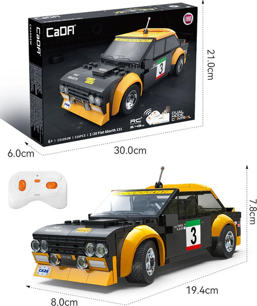 Конструктор управляемый CaDa Fiat Abarth 131 C51092W