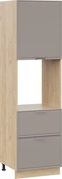 Шкаф-пенал кухонный ТриЯ Белладжио 1П6Я2 с одной дверью и двумя ящиками - фото