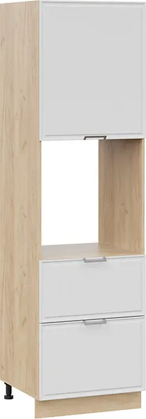 Шкаф-пенал кухонный ТриЯ Белладжио 1П6Я2 с одной дверью и двумя ящиками - фото