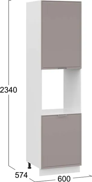 Шкаф-пенал кухонный ТриЯ Белладжио 1ПВ6 с двумя дверями