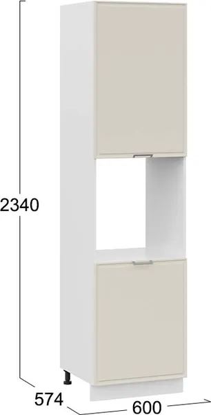 Шкаф-пенал кухонный ТриЯ Белладжио 1ПВ6 с двумя дверями