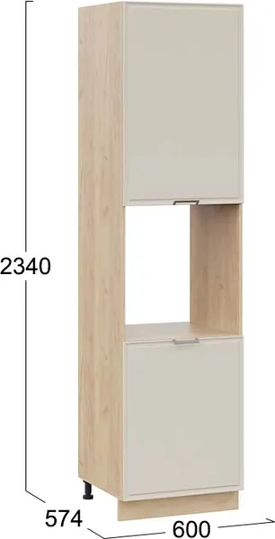 Шкаф-пенал кухонный ТриЯ Белладжио 1ПВ6 с двумя дверями