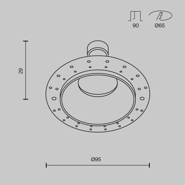 Точечный светильник Maytoni DL126-GU10-TRS-MG