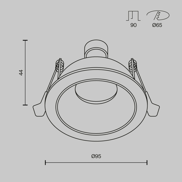Точечный светильник Maytoni DL126-GU10-WMG