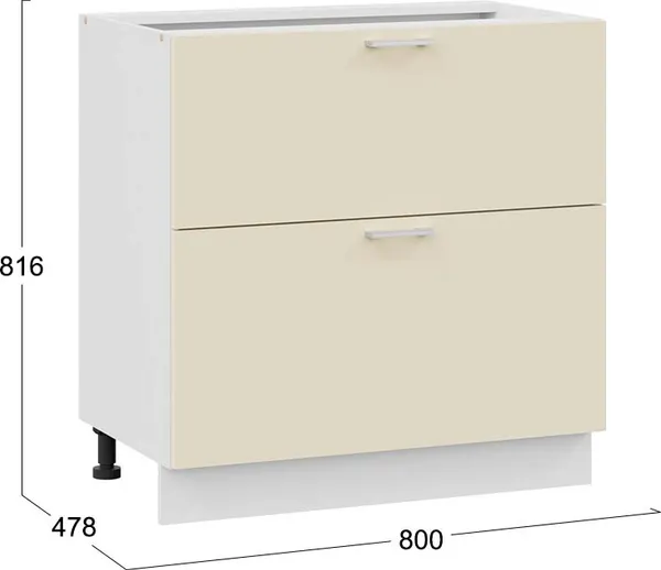 Шкаф-стол кухонный ТриЯ Габриэлла 1Н8Я2 с двумя ящиками 