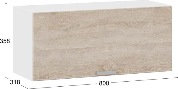 Шкаф под вытяжку ТриЯ Гранита 1В8Г с одной откидной дверью