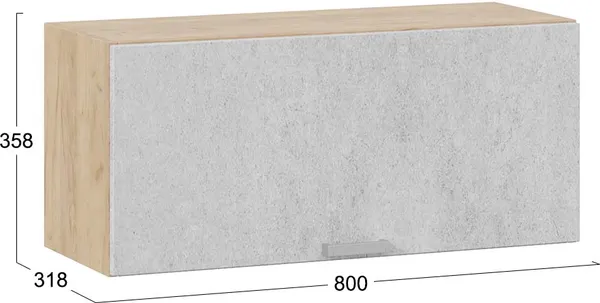 Шкаф под вытяжку ТриЯ Гранита 1В8Г с одной откидной дверью