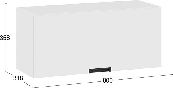 Шкаф навесной для кухни ТриЯ Гренада 1В8Г с одной откидной дверью