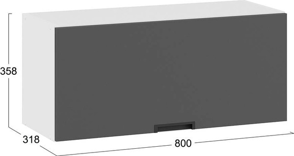Шкаф навесной для кухни ТриЯ Гренада 1В8Г с одной откидной дверью