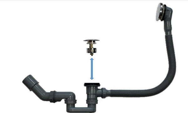 Сифон Alba Spa T1 / САT100100 для ванны автомат