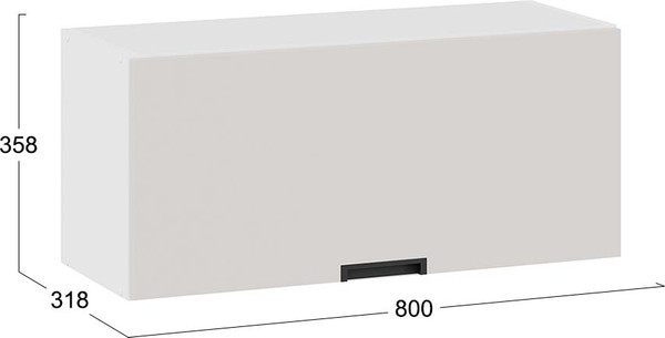 Шкаф навесной для кухни ТриЯ Гренада 1В8Г с одной откидной дверью