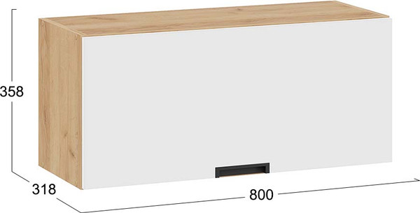 Шкаф навесной для кухни ТриЯ Гренада 1В8Г с одной откидной дверью