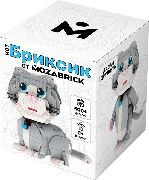 Конструктор Mozabrick Кот Бриксик / 60013 - фото