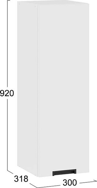 Шкаф навесной для кухни ТриЯ Гренада 1ВВ3 с одной дверью