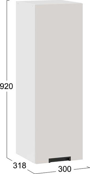 Шкаф навесной для кухни ТриЯ Гренада 1ВВ3 с одной дверью