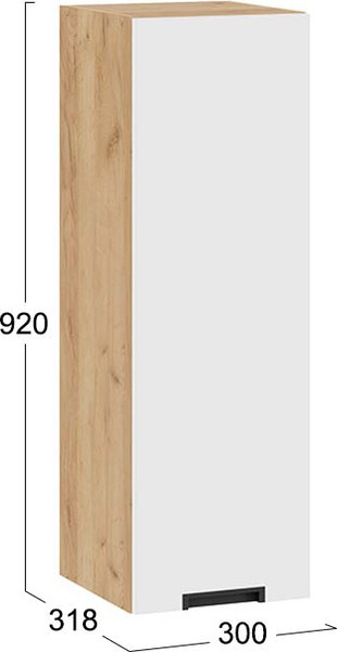 Шкаф навесной для кухни ТриЯ Гренада 1ВВ3 с одной дверью