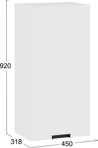 Шкаф навесной для кухни ТриЯ Гренада 1ВВ45 с одной дверью