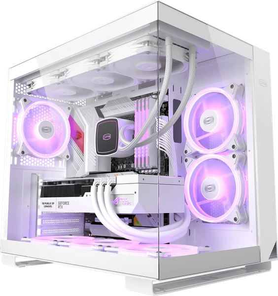 Корпус для компьютера PCCooler C3 T500 ARGB WH / C3-T500WHD6-GL - фото