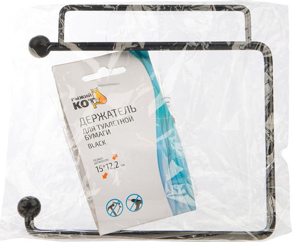 Держатель для туалетной бумаги Рыжий кот Black 110775