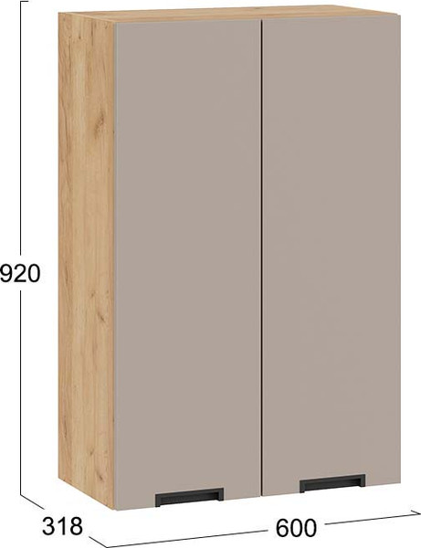 Шкаф навесной для кухни ТриЯ Гренада 1ВВ6 с двумя дверьми