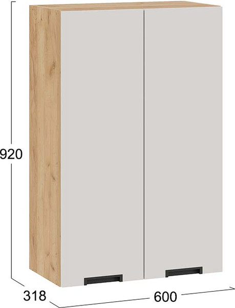 Шкаф навесной для кухни ТриЯ Гренада 1ВВ6 с двумя дверьми