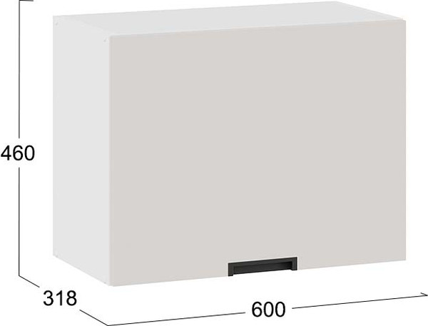 Шкаф под вытяжку ТриЯ Гренада 1ВВ6Г с одной откидной дверью