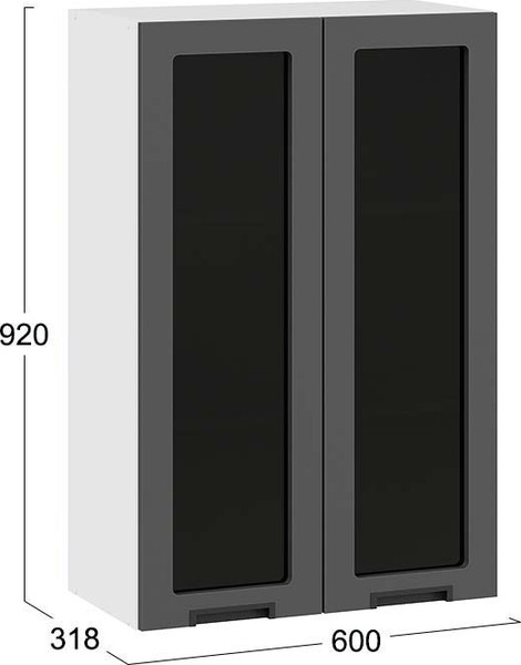 Шкаф навесной для кухни ТриЯ Гренада 1ВВ6С с двумя дверьми