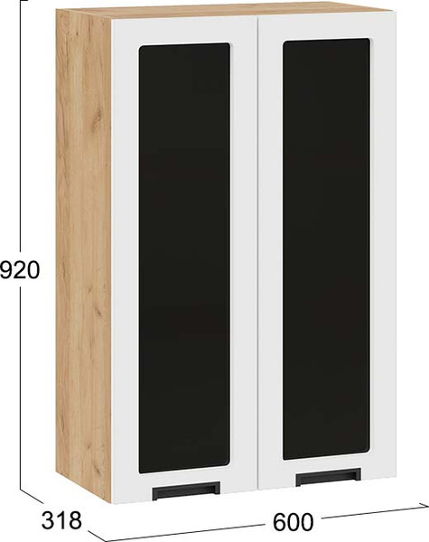 Шкаф навесной для кухни ТриЯ Гренада 1ВВ6С с двумя дверьми