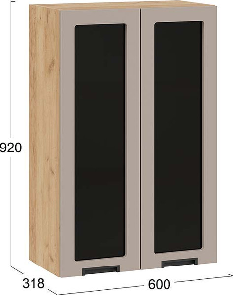 Шкаф навесной для кухни ТриЯ Гренада 1ВВ6С с двумя дверьми