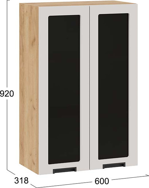 Шкаф навесной для кухни ТриЯ Гренада 1ВВ6С с двумя дверьми