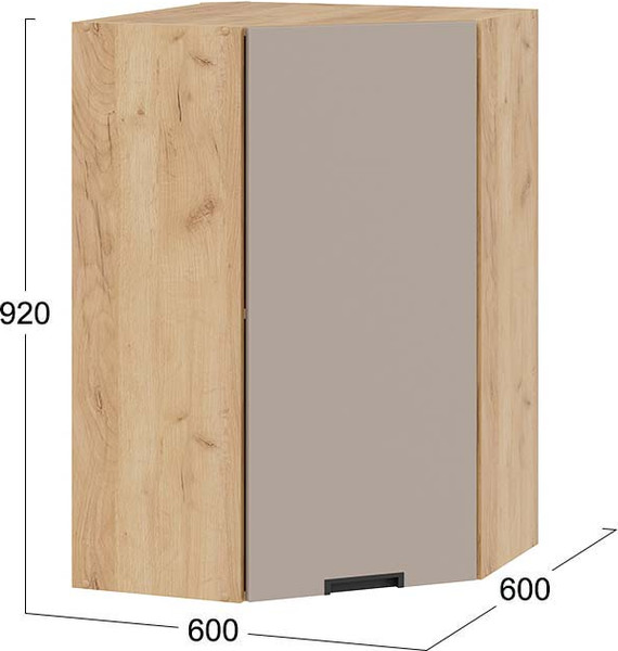 Шкаф навесной для кухни ТриЯ Гренада 1ВВ6У угловой