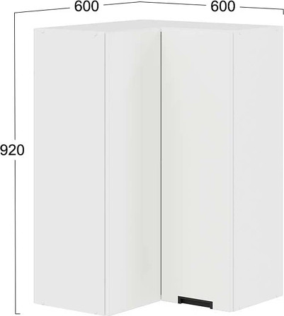 Шкаф навесной для кухни ТриЯ Гренада 1ВВ6УП угловой прямой