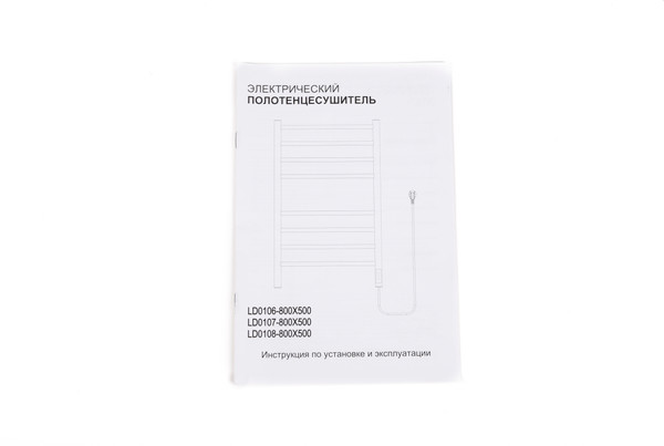 Полотенцесушитель электрический Wellerein LD0106 (50x80, черный) - фото