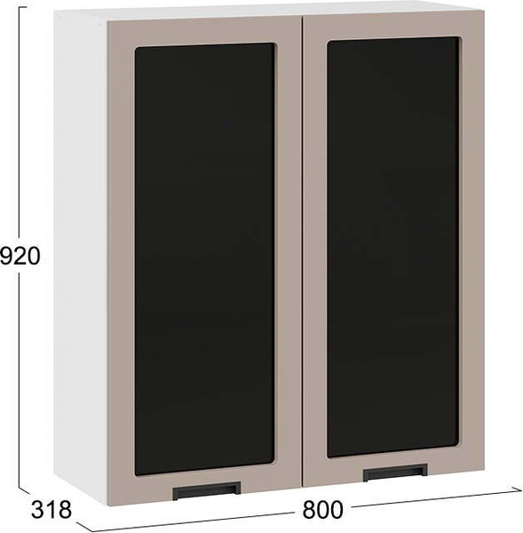 Шкаф навесной для кухни ТриЯ Гренада 1ВВ8С с двумя дверьми