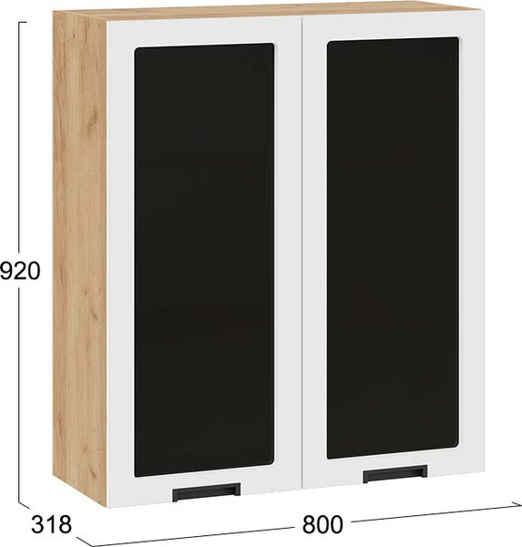 Шкаф навесной для кухни ТриЯ Гренада 1ВВ8С с двумя дверьми